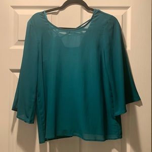 Teal Everly Blouse - Size Small